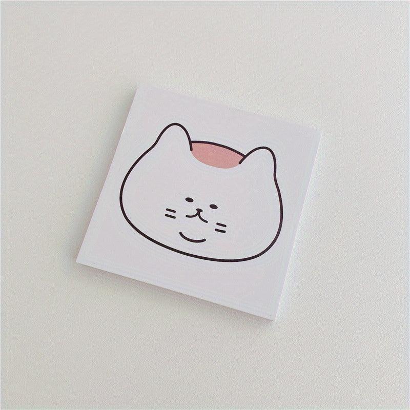 50 Sheets Cat Memo Paper Non-sticky Memo Book & Memo Pad for Notes