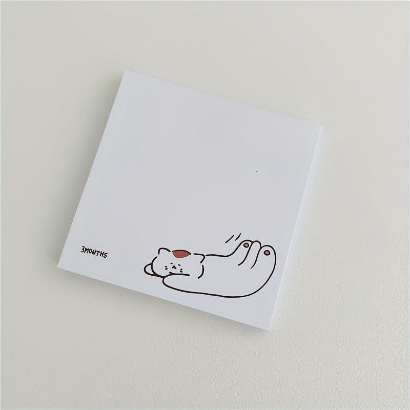 50 Sheets Cat Memo Paper Non-sticky Memo Book & Memo Pad for Notes