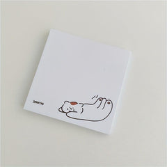 50 Sheets Cat Memo Paper Non-sticky Memo Book & Memo Pad for Notes