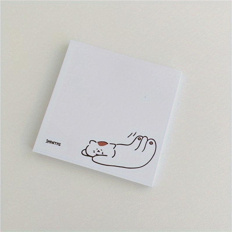 50 Sheets Cat Memo Paper Non-sticky Memo Book & Memo Pad for Notes