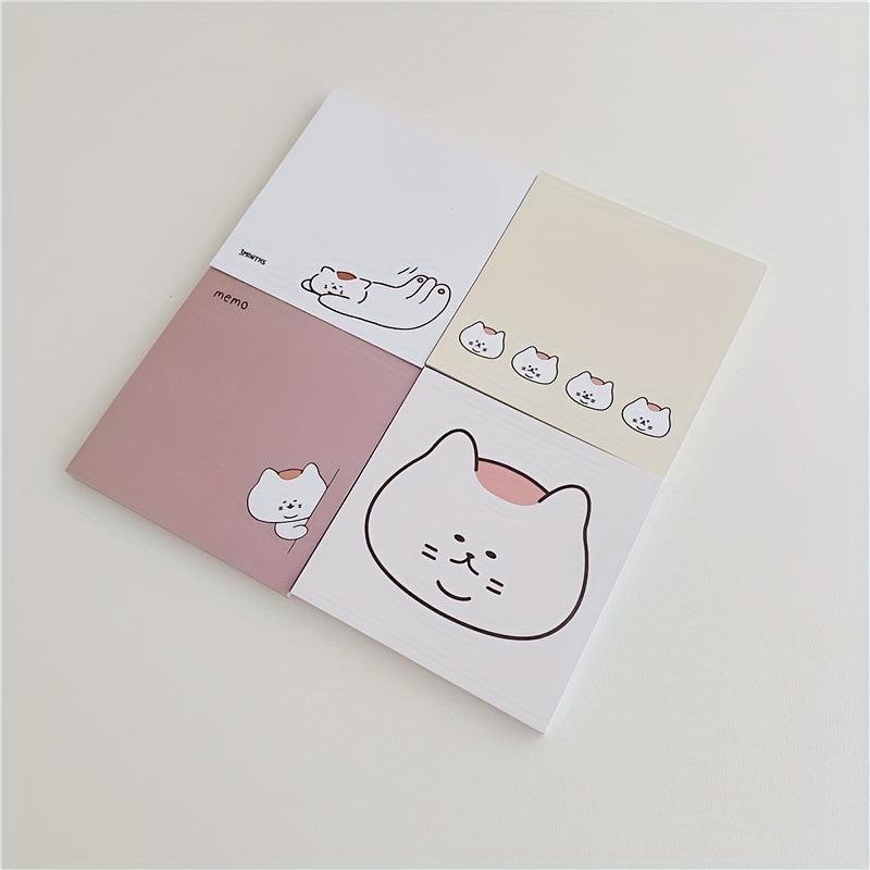 50 Sheets Cat Memo Paper Non-sticky Memo Book & Memo Pad for Notes