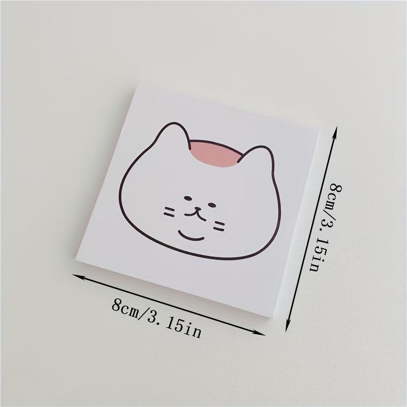 50 Sheets Cat Memo Paper Non-sticky Memo Book & Memo Pad for Notes