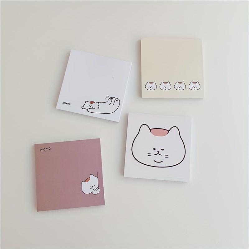 50 Sheets Cat Memo Paper Non-sticky Memo Book & Memo Pad for Notes
