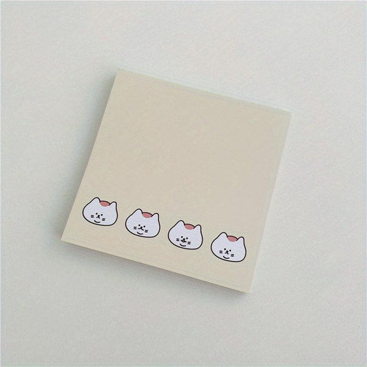 50 Sheets Cat Memo Paper Non-sticky Memo Book & Memo Pad for Notes