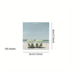 100 Sheets Natural Series Memo Book Journal Diary