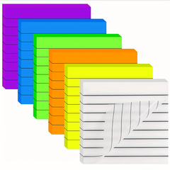300 Lined Transparent Sticky Notes 3x3 Inch