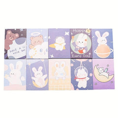 5pcs Non Adhesive Mini Notepad Small Paper Learning Supplies Notebook