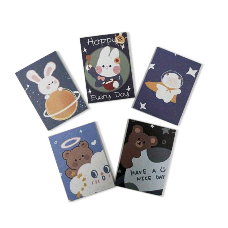 5pcs Non Adhesive Mini Notepad Small Paper Learning Supplies Notebook