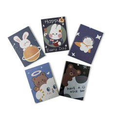 5pcs Non Adhesive Mini Notepad Small Paper Learning Supplies Notebook