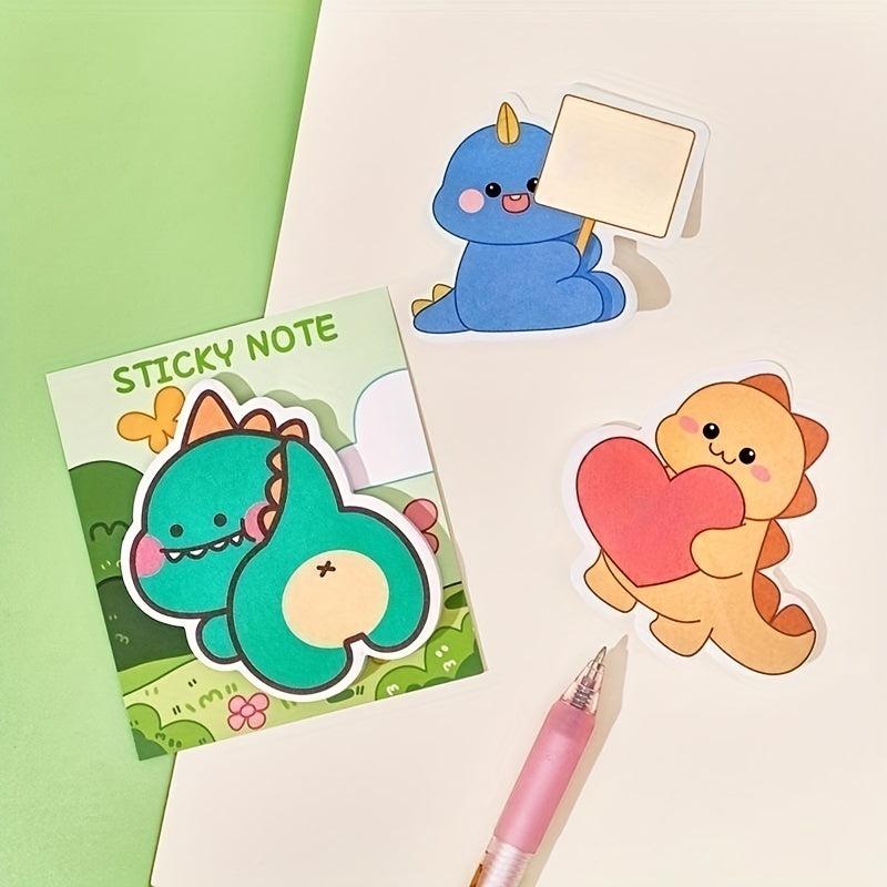 4pcs Dinosaur Sticky Notes 120 Sheets