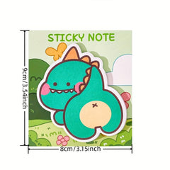 4pcs Dinosaur Sticky Notes 120 Sheets