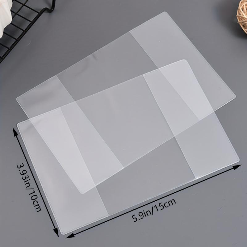 A6 Transparent PVC Notebook Cover Soft Book Cover