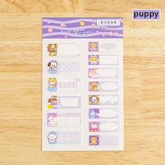 Waterproof Name Stickers Cartoon Labels Personalized Kids School Stationery