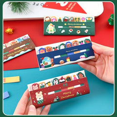 Christmas Sticky Notes 120 Sheets 8 Styles Index Memo Pad Stationery Supplies