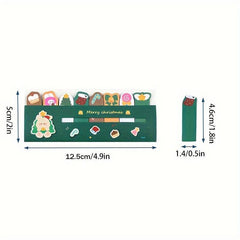 Christmas Sticky Notes 120 Sheets 8 Styles Index Memo Pad Stationery Supplies