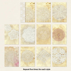 50pcs Retro Lace Hand Account Decoration Material Pack