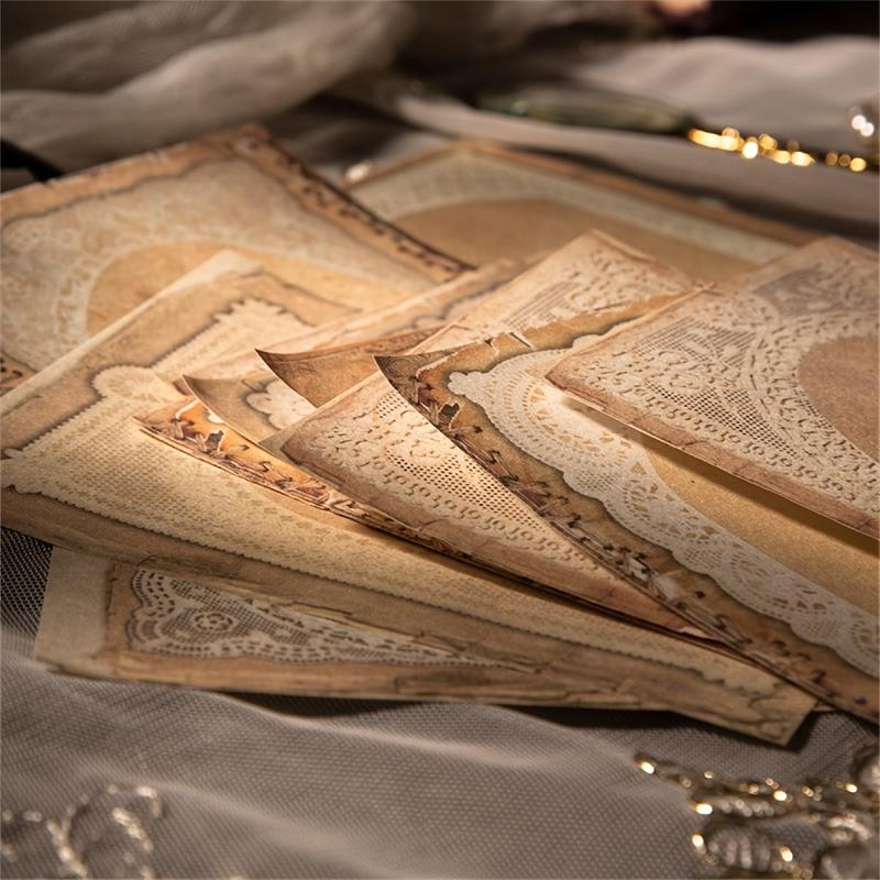 50pcs Retro Lace Hand Account Decoration Material Pack