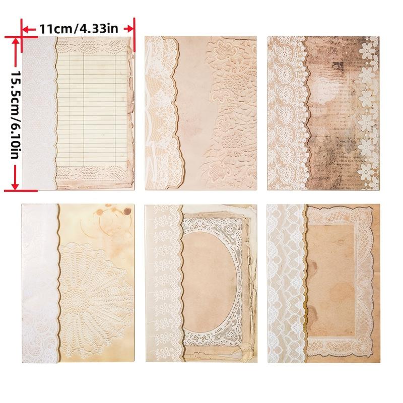50pcs Retro Lace Hand Account Decoration Material Pack