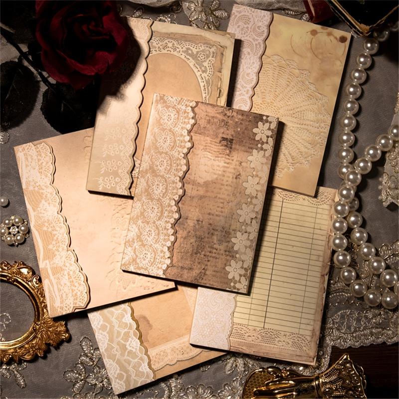 50pcs Retro Lace Hand Account Decoration Material Pack