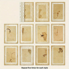 50pcs Retro Lace Hand Account Decoration Material Pack