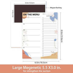 Weekly Meal Planner Grocery List Magnetic Notepads
