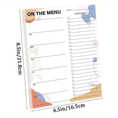 Weekly Meal Planner Grocery List Magnetic Notepads