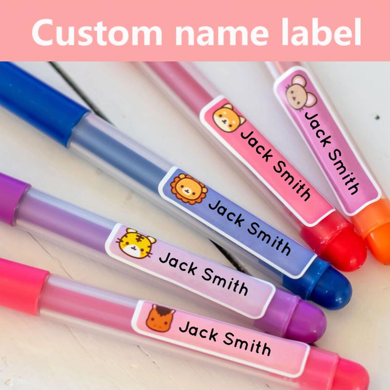 Custom Waterproof Name Stickers - Personalized Labels for School
