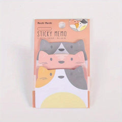 1pcs Cartoon Sticky Notes Animals Cat Bear Rabbit Sticky Notes Index Sheet