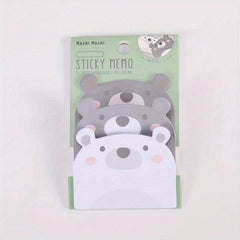 1pcs Cartoon Sticky Notes Animals Cat Bear Rabbit Sticky Notes Index Sheet