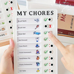 11pcs Cardholder with 10 Blank Papers - Time Management Plan Table