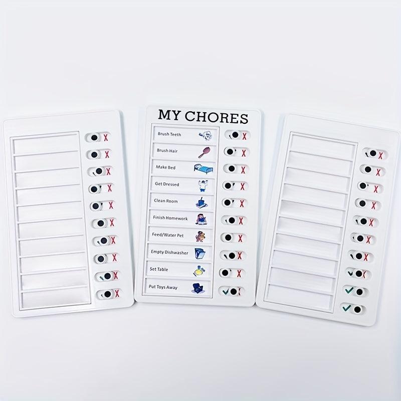 11pcs Cardholder with 10 Blank Papers - Time Management Plan Table