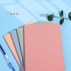 A5 Soft Leather Hardcover Notebook for Students