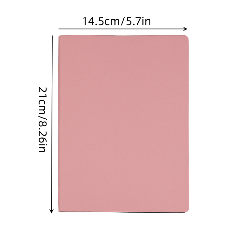 A5 Soft Leather Hardcover Notebook for Students