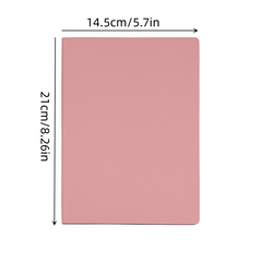 A5 Soft Leather Hardcover Notebook for Students