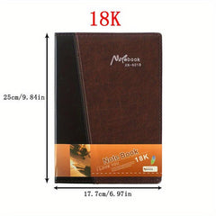 Leather Business Notebook 100 Pages Meeting Record Diary