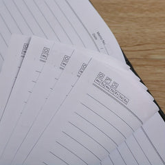 Leather Business Notebook 100 Pages Meeting Record Diary