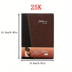 Leather Business Notebook 100 Pages Meeting Record Diary