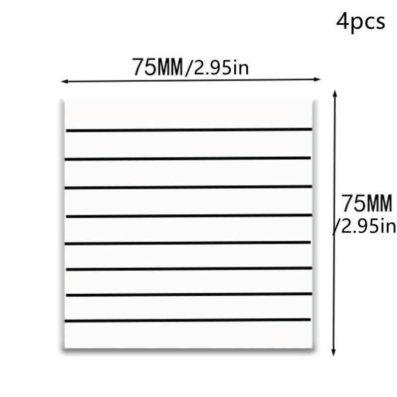 7 Colors Transparent Sticky Notes 7.62x7.62cm Waterproof Adhesive Pad