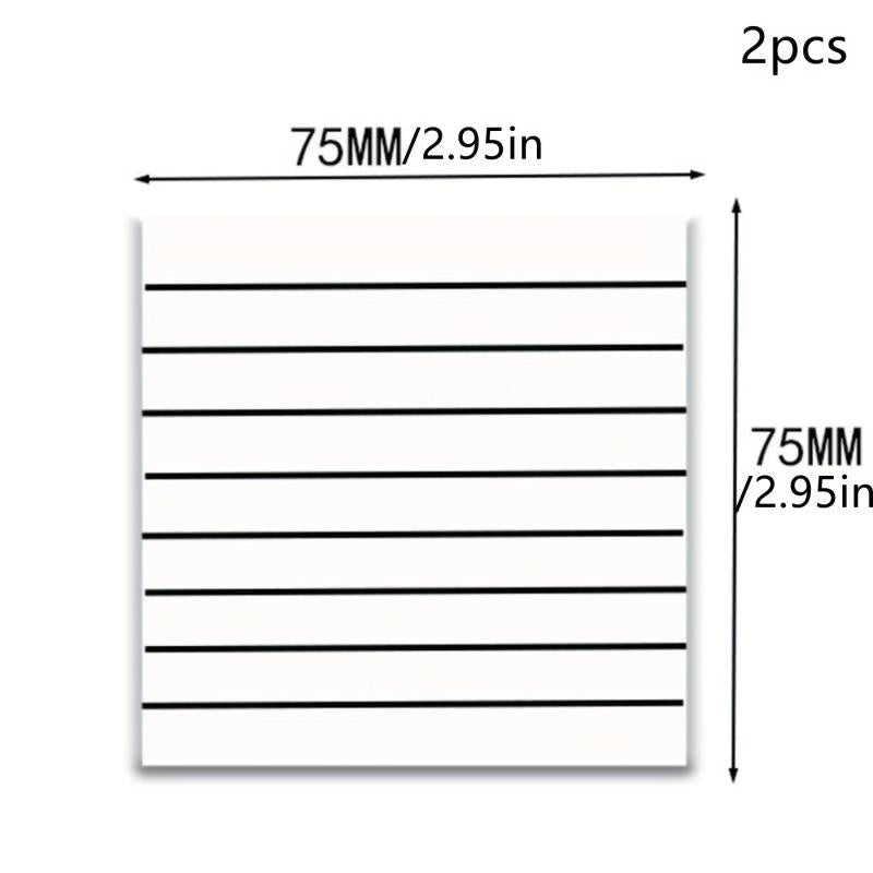 7 Colors Transparent Sticky Notes 7.62x7.62cm Waterproof Adhesive Pad