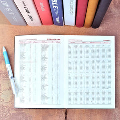 Faux Leather Notebook 200 Pages 5.91x8.31in Portable Diary Stationery Gift