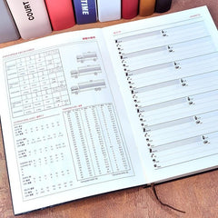 Faux Leather Notebook 200 Pages 5.91x8.31in Portable Diary Stationery Gift