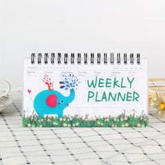 Small Weekly Schedule Book Portable Coil Student Notepad