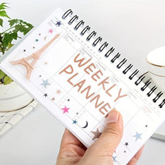 Small Weekly Schedule Book Portable Coil Student Notepad