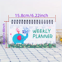 Small Weekly Schedule Book Portable Coil Student Notepad