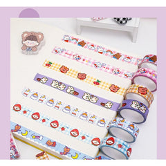 Office Creative Sticky Note Box with Cartoon Paper Tape Roll