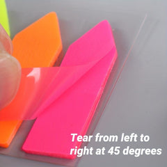 5 Color Sticky Notes 125 Pet Fluorescent Index Stickers Bookmarks Book Markers