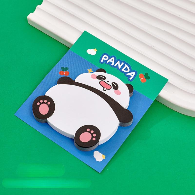 4pcs Chubby Panda Sticky Notes To Do List Memo Pad School Office Supplies