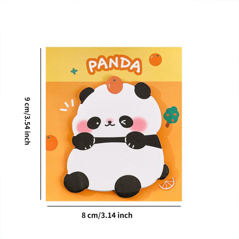4pcs Chubby Panda Sticky Notes To Do List Memo Pad School Office Supplies