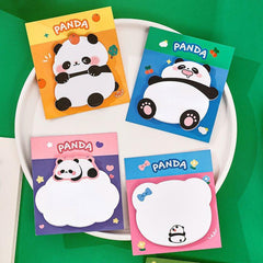4pcs Chubby Panda Sticky Notes To Do List Memo Pad School Office Supplies