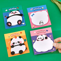 4pcs Chubby Panda Sticky Notes To Do List Memo Pad School Office Supplies
